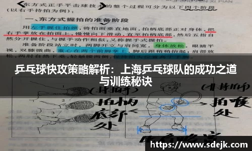 乒乓球快攻策略解析：上海乒乓球队的成功之道与训练秘诀
